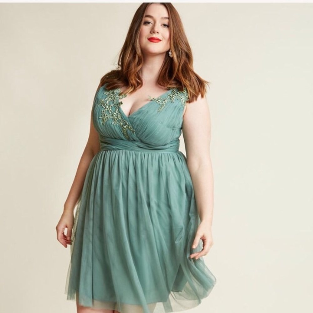 NEW XL Sage ModCloth A-Line Dress